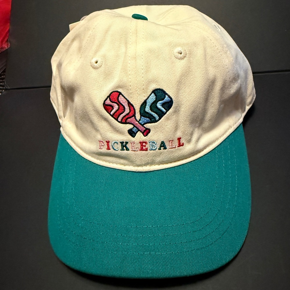 Frasier Sterling‎ Pickleball Hat Green Cream NEW Embroidered Sport Cap